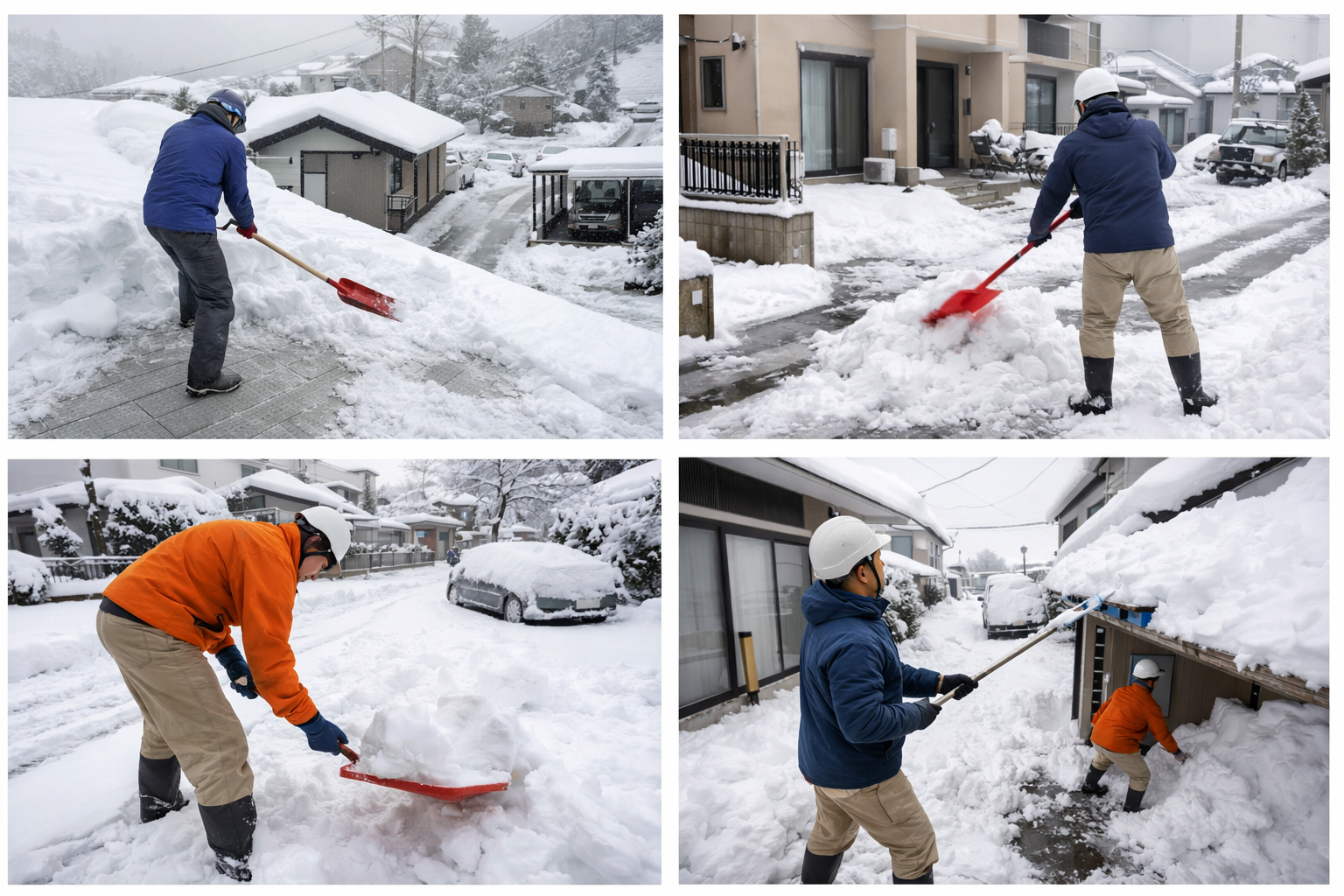 雪かき・雪下ろし代行（高齢者・別荘・空き家対応）／4,000円～ の画像