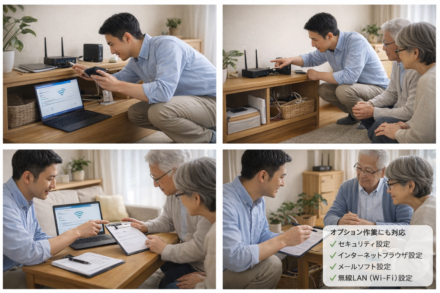 ンターネット初期設定・設置サポート（高齢者・初心者向け）/6,000円～の画像