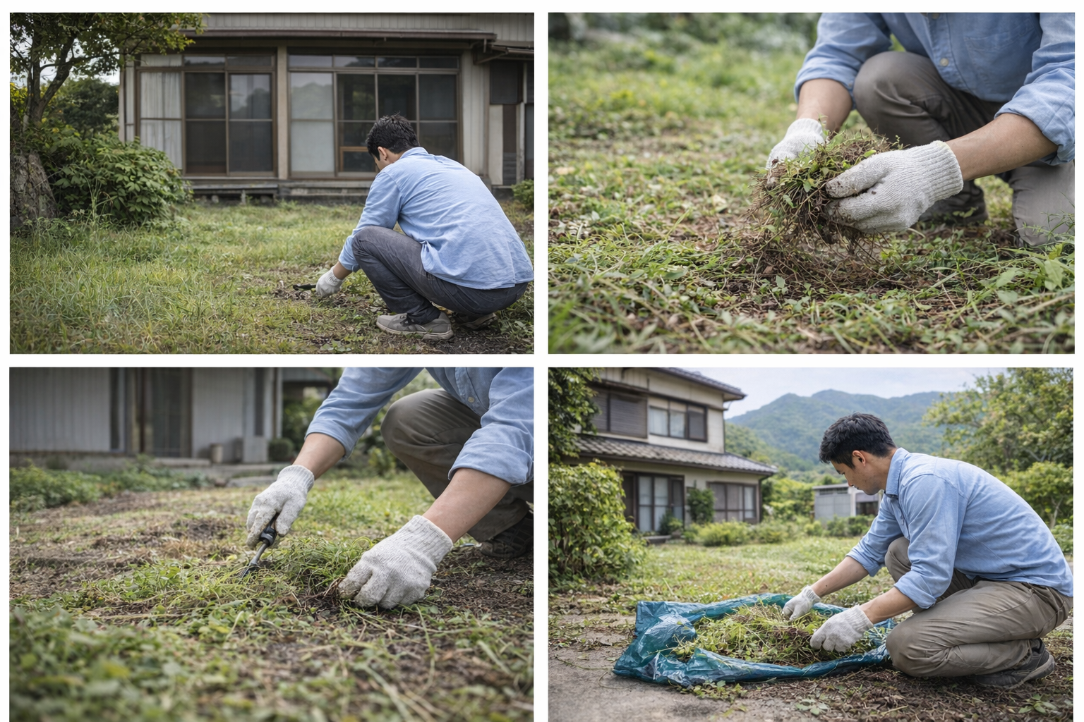 草むしり・除草作業（手作業対応／空き家・別荘もOK）/3,000円～の画像