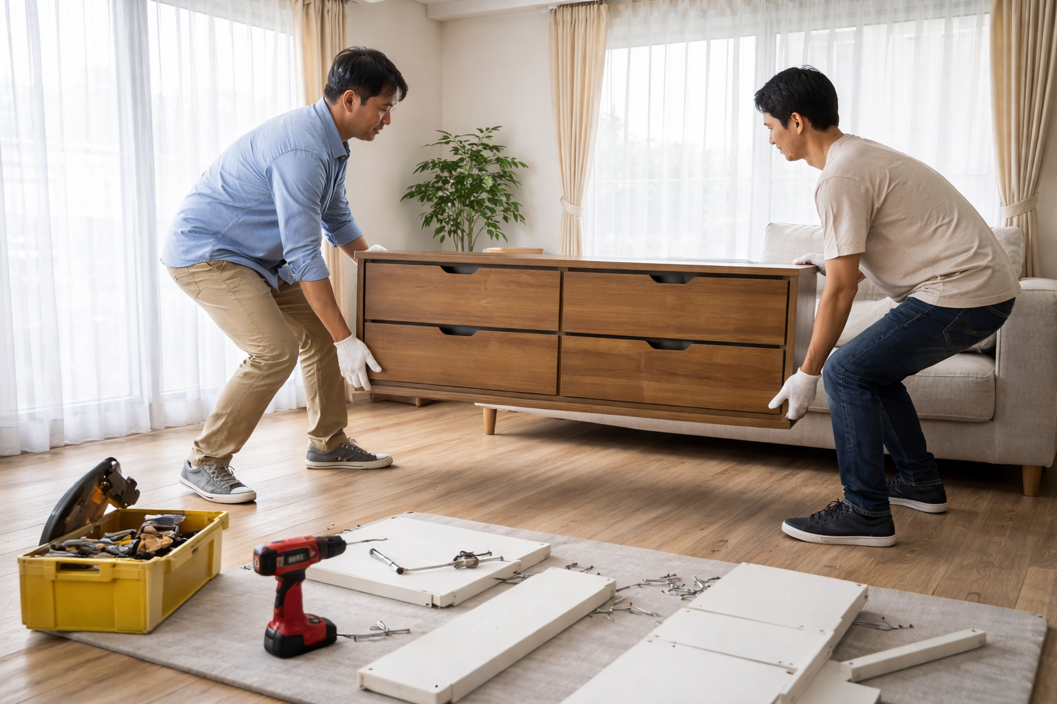 家具移動・組み立て・模様替え（室内作業／1点から対応）の画像